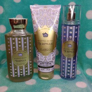 Whipped Berry Meringue - 3 Piece Set - Shower Gel, Body Cream & Fragrance Mist